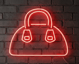 Handbag Neon Sign 20x24 Inch | Large LED Purse Shape Wall Light | Fashion-Inspired Neon Art for Bedroom, Living Room, Boutiques, Salons, Retail Shops, Parties, Events, and Modern Home Decoration 1