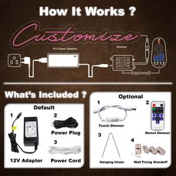 Custom Neon | Airplane LED Neon Sign | Energy-Efficient Pink and White Wall Decor for Home, Events, Parties, and Businesses | 14x22 | Pink and White 3