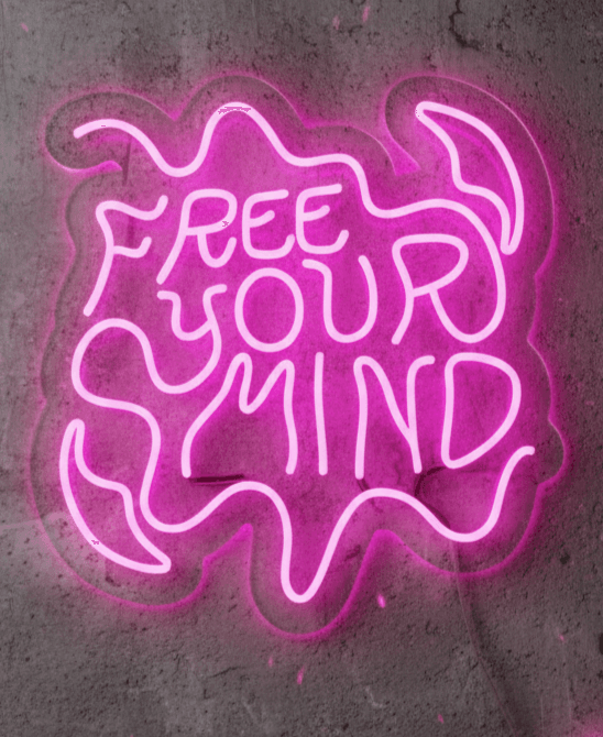 Open Mind Neon Sign 20x24,  Plug-in Neon, Custom Open Mind Flex, Premium LED Light, Durable Neon Flex Wall Mounted Decor, Electric Creative Neon Sign for Office, Home, Workspace