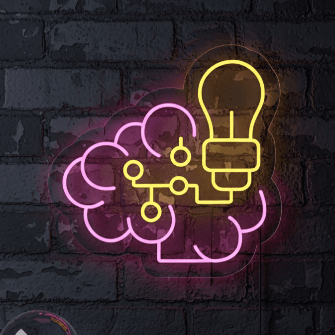 Neon Flex Sign Plug-in 24x24,  LED Neon Sign, Custom Neon Sign No Battery, Premium Neon Sign India, Electric Neon Signboard, Wall Mounted Neon Sign, Durable Flex Neon Light Decor