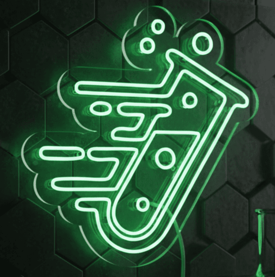 Neon Flex Science Flask Sign Plug in |  Science Experiment Neon Light India | Dynamic Flask Neon Wall Decor | Flexible LED Science Lab Board Amazon | 24x23 | No Battery