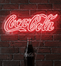Neon Flex Coca Cola Sign Plug In 10x24,  Coca Cola Neon Light India, Flexible LED Neon Wall Decor for Bedroom, Bar, Gaming Room, Vintage Retro Home Decor Neon Sign Board 1