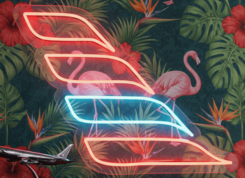 17x23 Airplane Neon Sign LED Wall Decor ? Red & Blue Neon Light Travel Wall Art, Aviation Decor, Custom Plug-in Neon Sign for Bedroom, Gaming Room, Bar, Pilot Gift, Aviation Studio Decoration