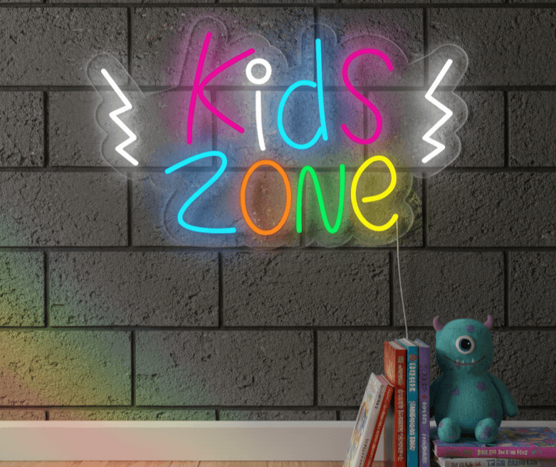 Custom Neon | Play Zone Neon Sign | Premium Plug-in LED Flex Board Wall Decor for Bedroom, Playroom & Events | Energy Efficient, Durable, Stylish, Long Lasting, Modern Art Display | 15x24 | Multicolor