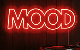 Custom Neon | Mood Neon Sign |  Plug-in LED Flex Board Wall Decor for Bedroom, Home, Bars, Cafes, and Events | Energy Efficient, Long Lasting, Modern Art Display | 9x24 | Red 1