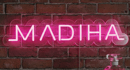 Custom Neon | MADIHA Name Neon Sign | Stylish Pink LED Neon for Home décor, Events, Parties, Shops and Personalized Gifting | 5x23 | Pink 1