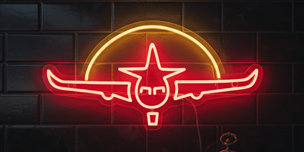 12x24 Airplane Neon Sign Red Yellow LED Neon Light Aviation Decor, Plug-in Custom Neon Flex Travel Wall Art, Airplane Room Decor, Gaming Neon Sign, Bar Neon Light, Aviation Gift, Home Wall Decor