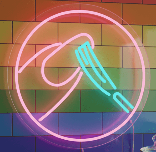 Custom Neon | Nail Neon Sign | Plug-in LED Neon Flex | 15x15 | Pink Purple Blue, Salon Wall Decor, Nail Studio Light, Nail Art Neon Sign, LED Wall Art, Salon Decor, Plug-in Beauty Light Display Pro!