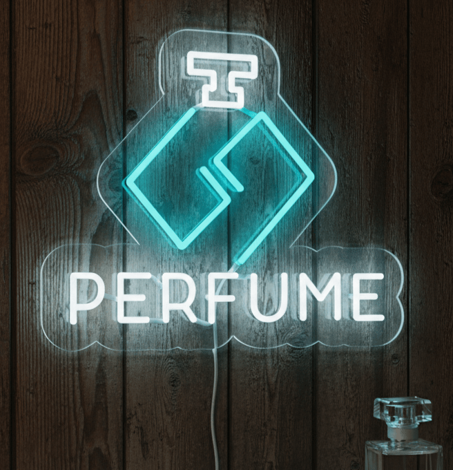 Perfume Neon Sign | Neon Flex Perfume | Plug in Perfume Sign |  Neon Sign Perfume | LED Perfume Neon Light | Neon Sign for Perfume Shop | Perfume Store Neon Decor | 15x18