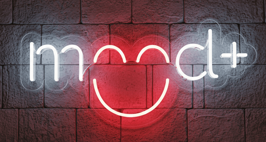 Neon Flex Mood+ Sign 11x24, Plug-in LED Mood+ Board,  Mood+ Neon Wall Decor, Durable Energy Efficient Mood+ Light, Stylish Modern Mood+ LED Flex Sign for Bedroom & Home Decor