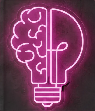 Custom Neon | Positive Mind Neon Sign | Plug-in LED Neon Flex Wall Mounted Motivational Decor Light | Durable Electric Neon Art for Bedroom Living Room Office | 18x24 | Purple