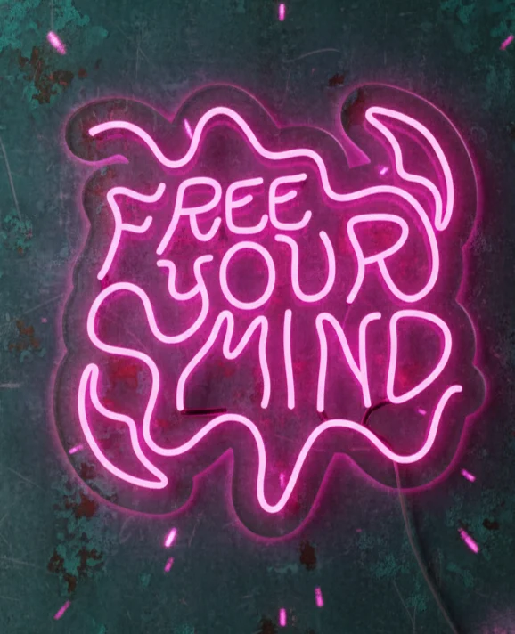 Open Mind Neon Sign 20x24, Plug-in Neon, Custom Open Mind Flex, Premium LED Light, Durable Neon Flex Wall Mounted Decor, Electric Creative Neon Sign for Office, Home, Workspace