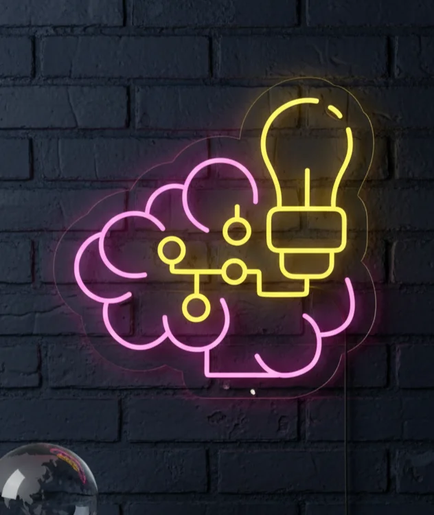 Neon Flex Sign Plug-in 24x24, LED Neon Sign, Custom Neon Sign No Battery, Premium Neon Sign India, Electric Neon Signboard, Wall Mounted Neon Sign, Durable Flex Neon Light Decor