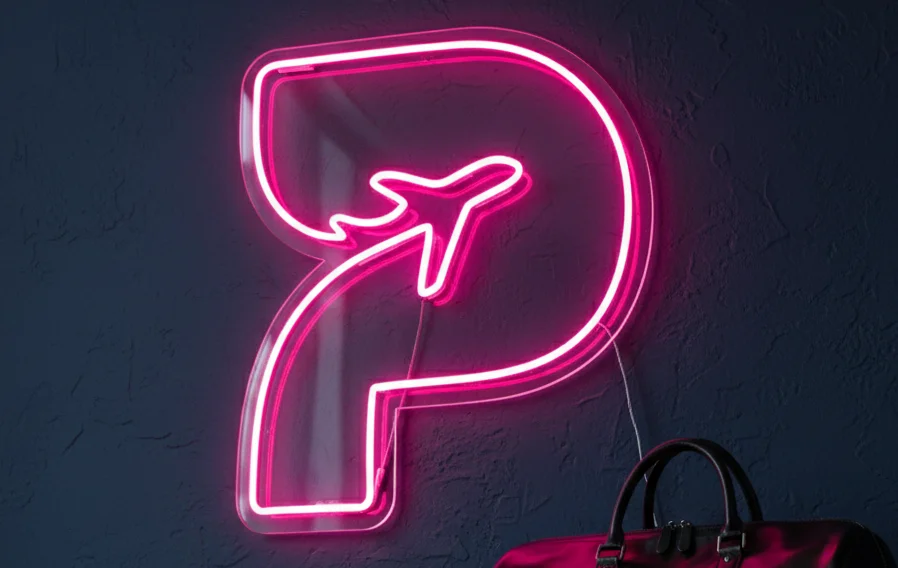 23x19 Airplane Neon Sign LED Wall Decor ? Pink Neon Light Travel Wall Art, Aviation Decor, Custom Plug-in LED Neon Sign for Bedroom, Gaming Room, Bar, Pilot Gift & Aviation Studio Decoration