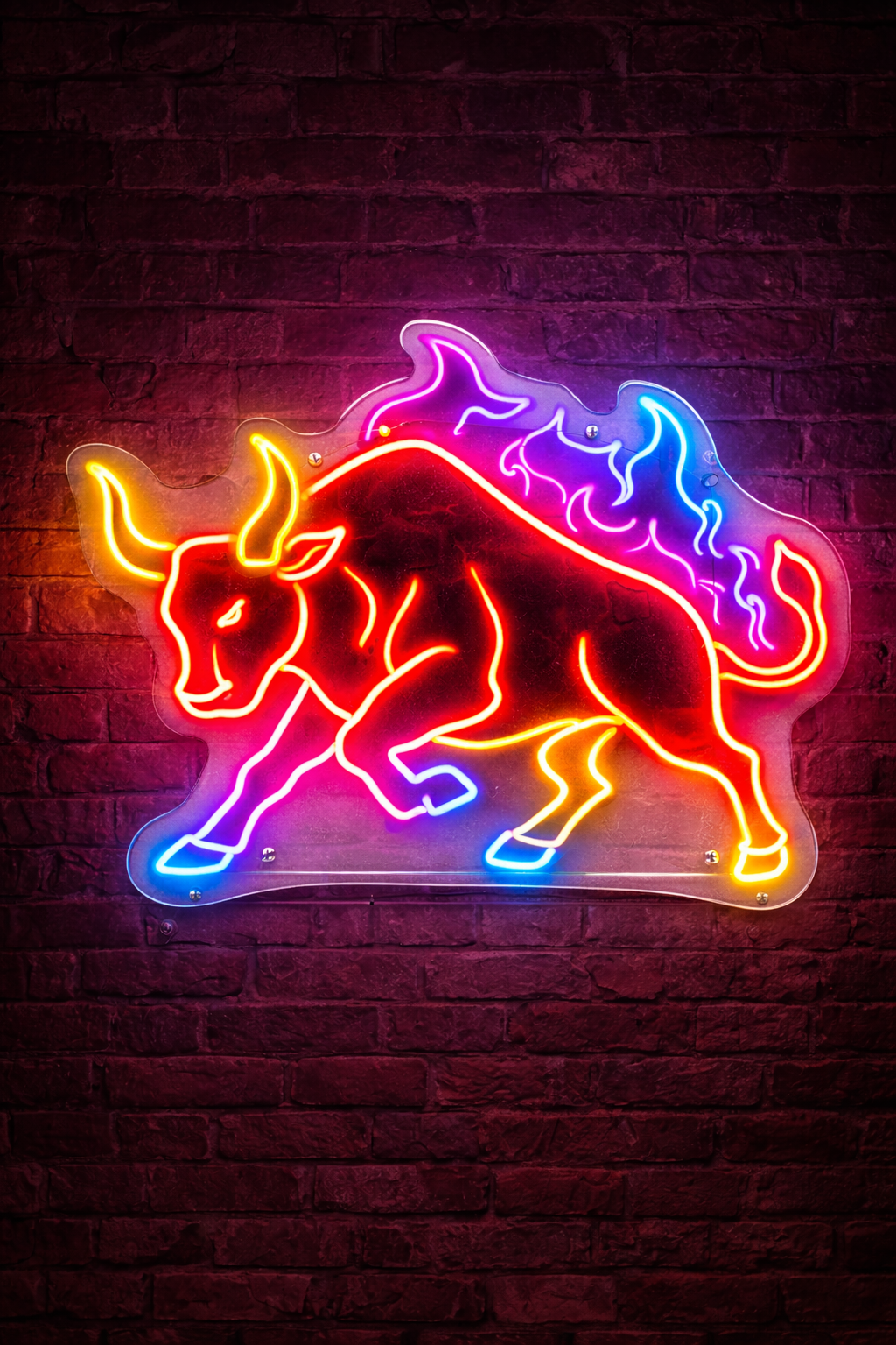 Bull Neon Sign