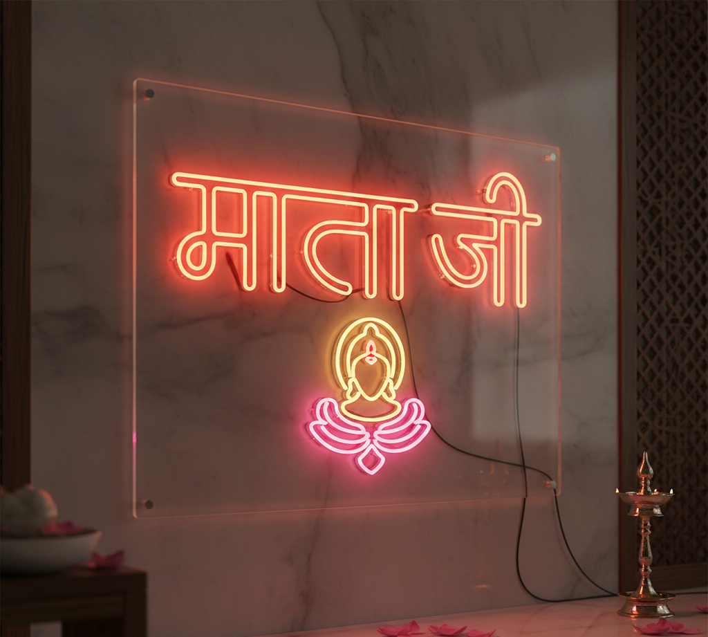 Mata Ji Neon Sign