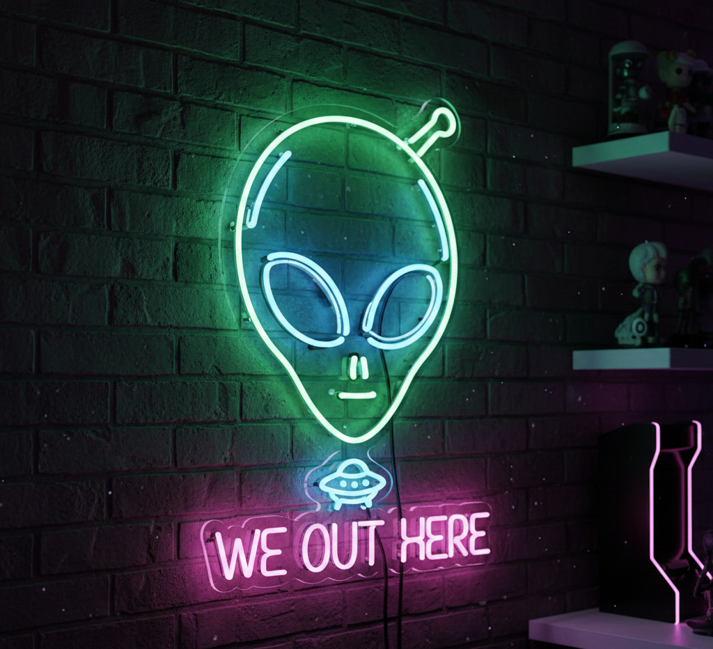 Alien Neon Sign