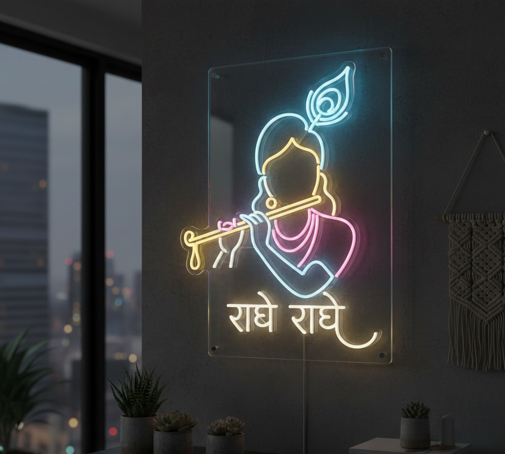 Krishna Ji Neon Sign