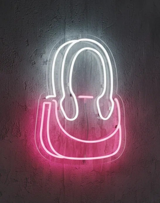 Custom Neon | Backpack Shape Neon Sign | Pink & White LED Wall Art for Kids Rooms, Schools, Events, and Modern Interiors | Durable, Energy-Efficient Decorative Accent Lighting | 22x15 | Pink & White