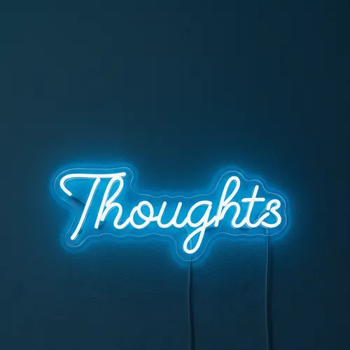 Thoughts Neon Sign