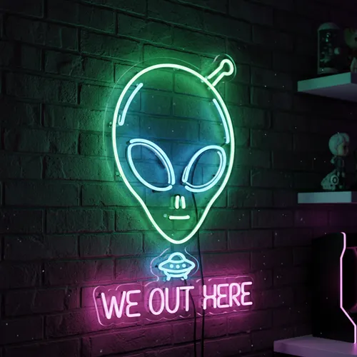 Alien Neon Sign