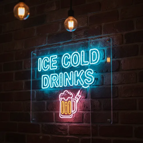 Cold Drinks Neon Sign