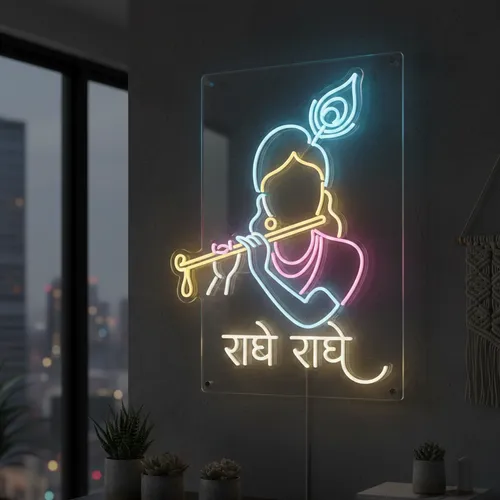 Krishna Ji Neon Sign