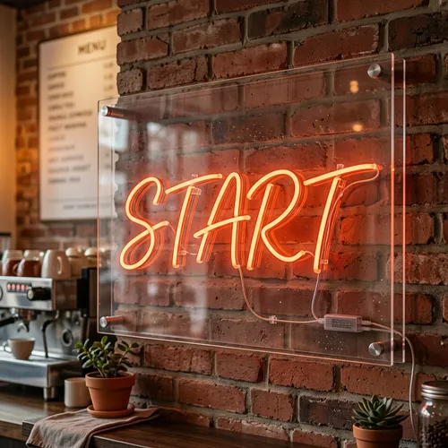 Start Neon Sign