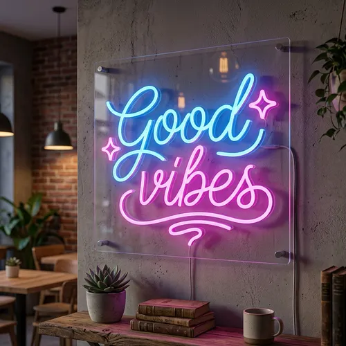 Good vibes UV Neon Sign