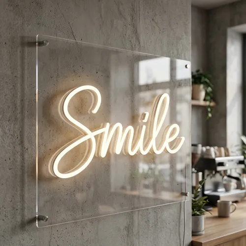 Smile Neon Sign