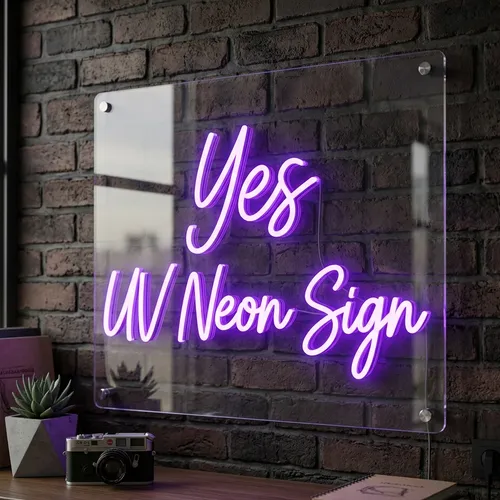 Yes UV Neon Sign
