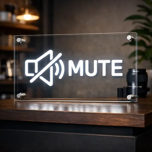 Mute Neon Sign