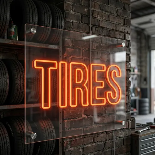 Tires Neon Sign