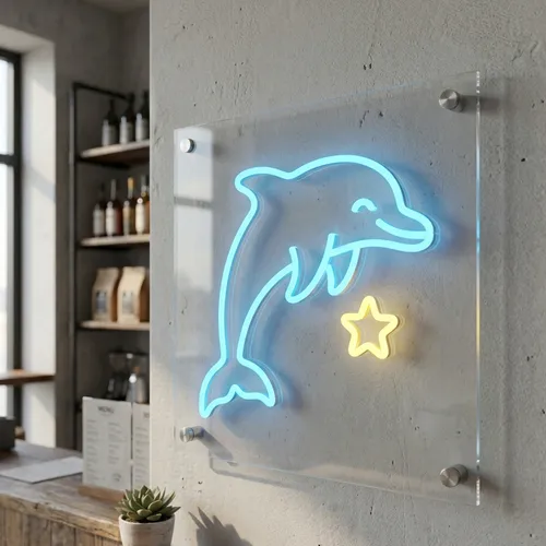 Dolphin Neon Sign