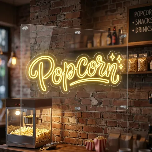 Popcorn Neon Sign
