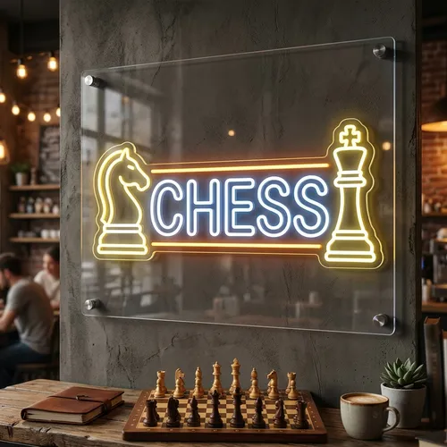 Chess Neon Sign