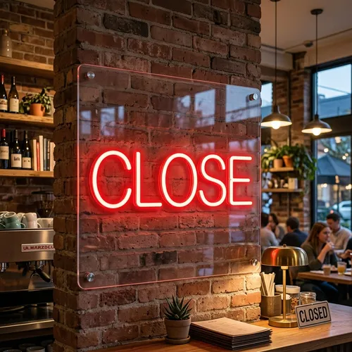 Close Neon Sign