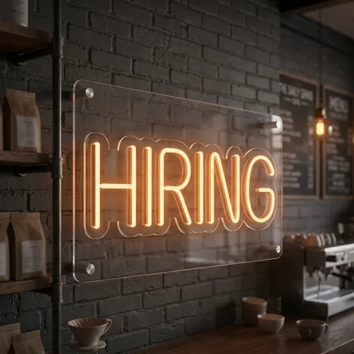 Hiring Neon Sign