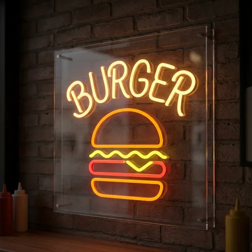 Burger Neon Sign