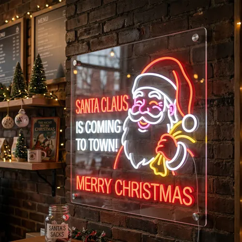 Santa Claus UV Neon Sign