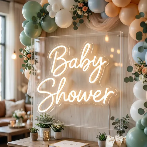 Baby Shower Neon Sign