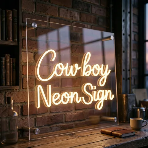 Cow boy Neon Sign