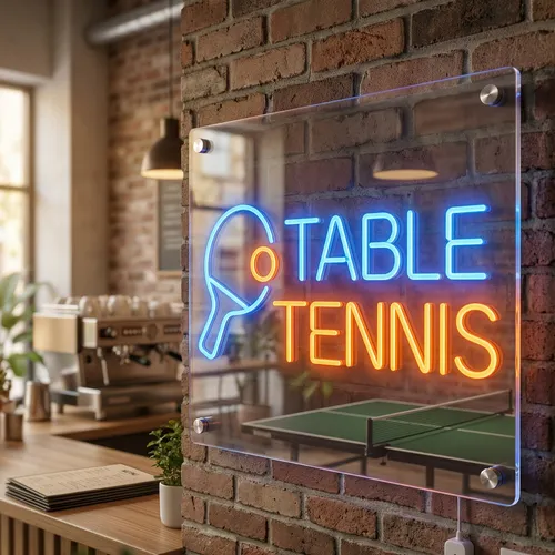 Table Tennis Neon Sign