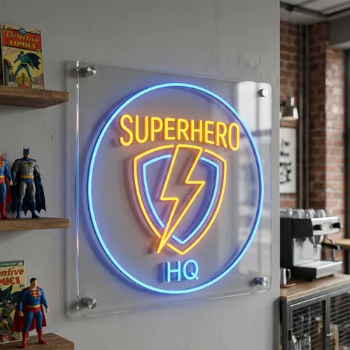 Superhero Neon Sign