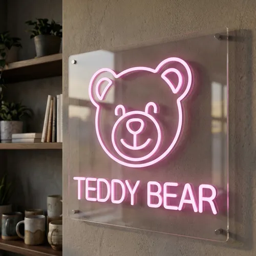 Teddy Bear Neon Sign