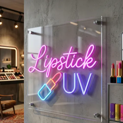 Lipstick UV Neon Sign