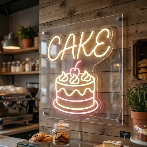 Cake Neon Sign