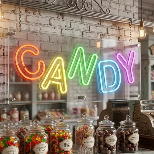 Candy Neon Sign