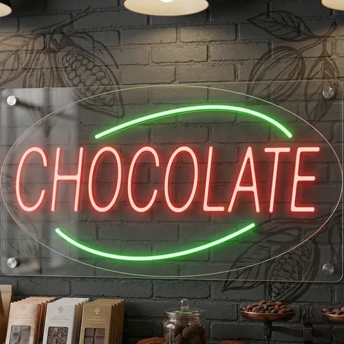 Chocolate UV Neon Sign