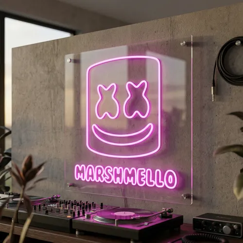 Marshmallow UV Neon Sign